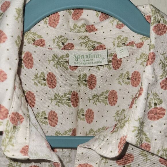 Spartina blouse lois shirt jones hundred mums dew sizes small - Picture 4 of 5